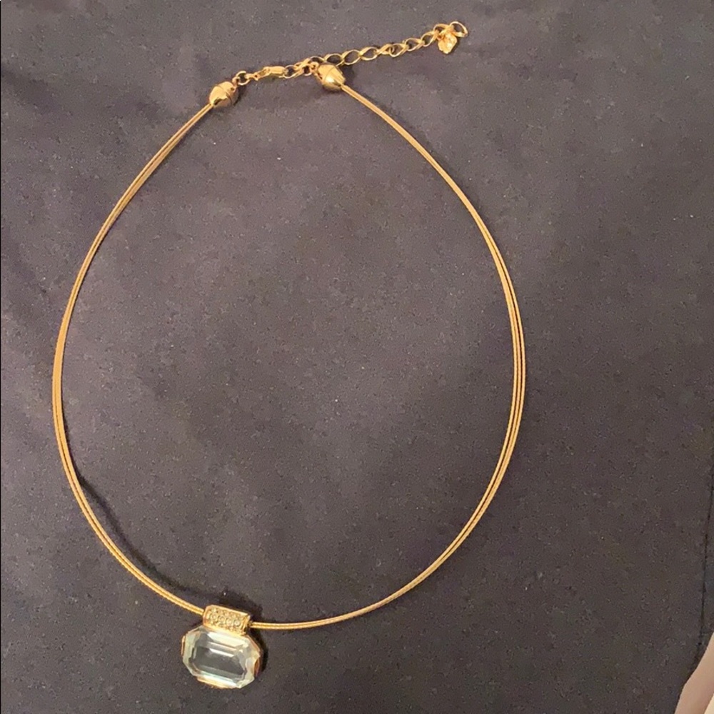 Swarovski clear crystal pendant necklace
